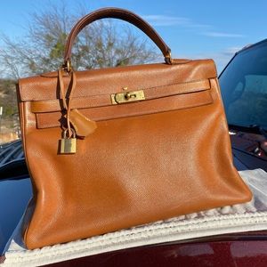 *HOLIDAY SALE* Authentic ROYAL Hermes Kelly 35 - One Of A Kind in Gold with GHW